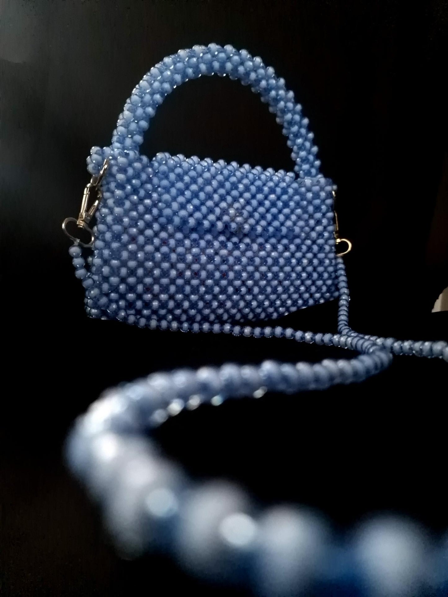 Bolso beads azul